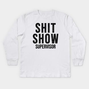 Supervisor Kids Long Sleeve T-Shirt